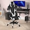 Flash Furniture Black LeatherSoft Gaming Chair with Roller Wheels CH-187230-1-BK-RLB-GG - alternate 5